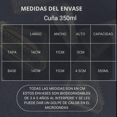 Envase cuña 350ml